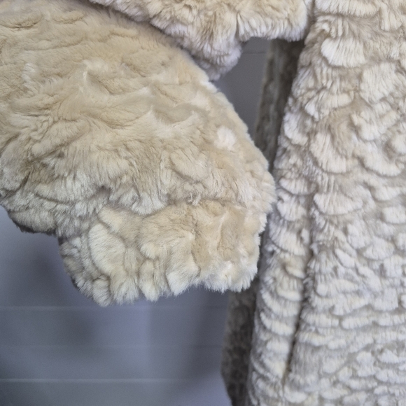 Brooks Brothers Cotton Faux Fur Coat Size L - Picture 6 of 16